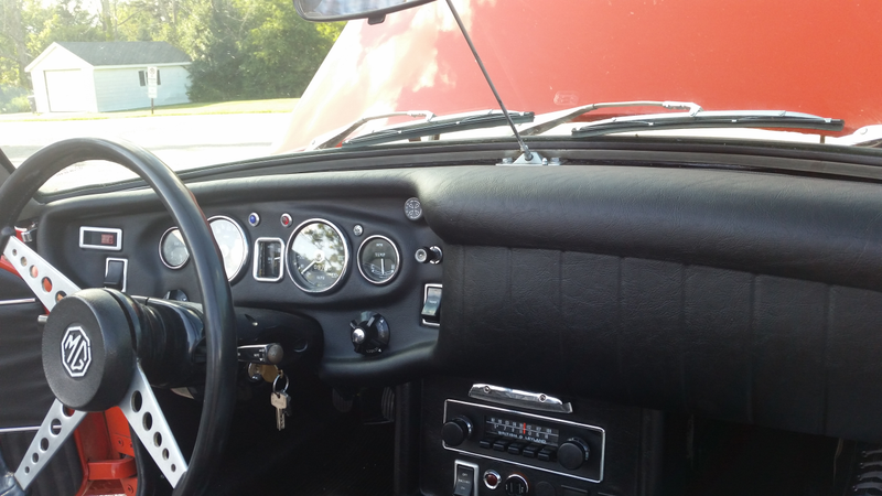 Note the open hood.